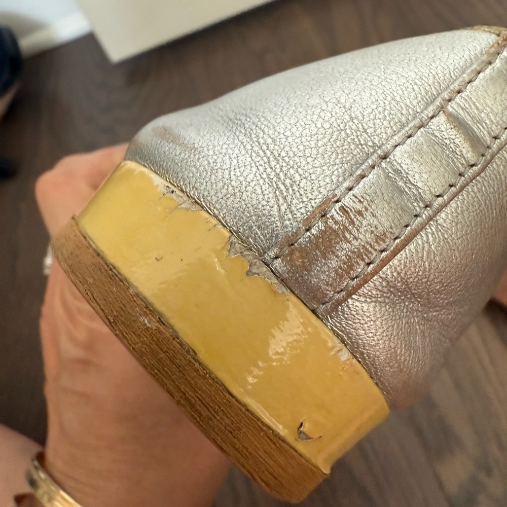 Prada Leather Ballet Flats Size 8-9 - Picture 10 of 13